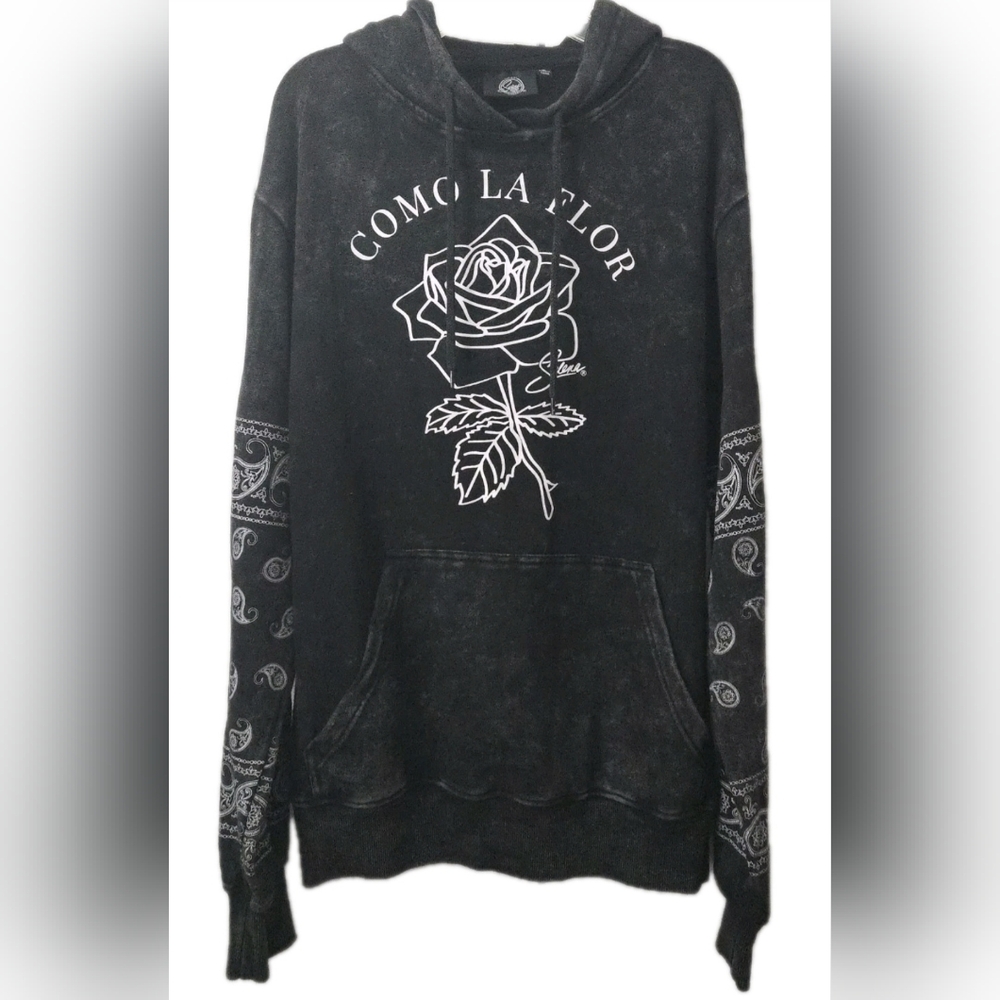 Official Selena 'Como La Flor' Graphic Rose Hoodie -Small